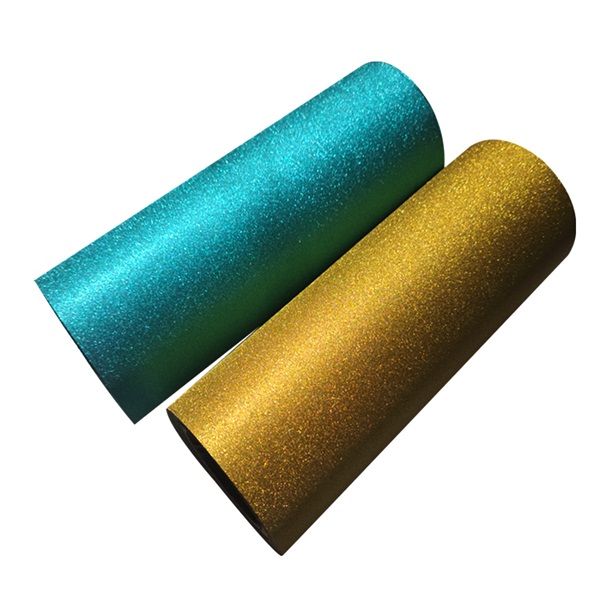 Color-changing glitter thermal laminating film